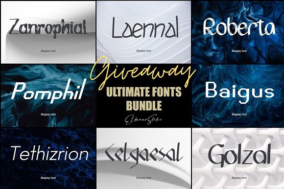 免费获取字体包 100 Ultimate Fonts Bundle[Windows、macOS][$29→0]