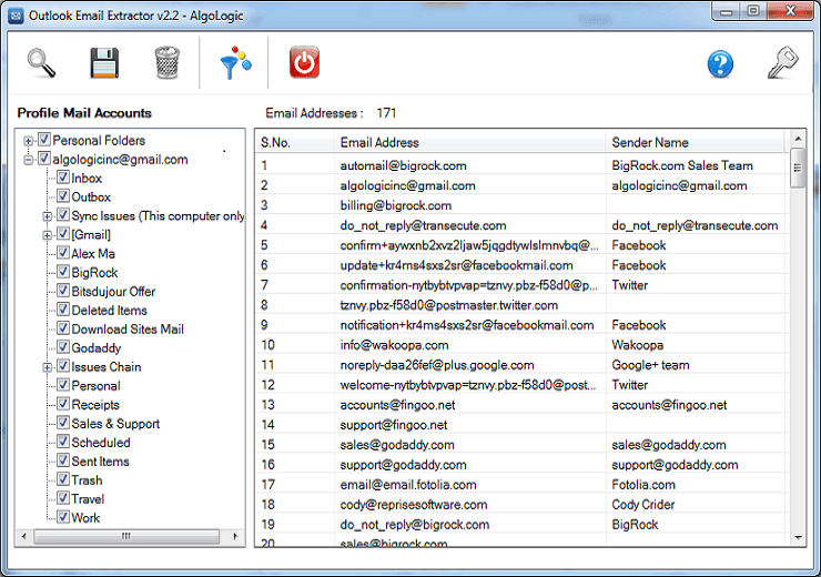 Outlook Email Address Extractor – 从 Outlook 中导出邮箱地址[Windows][$29.95→0]