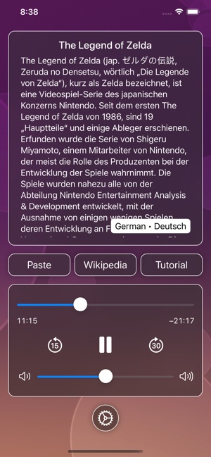 iPlayText - 朗读维基百科文章[iOS][￥18→0]