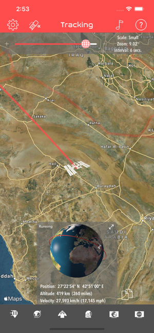 ISS Real-Time Tracker - 国际空间站实时跟踪工具[iOS][￥12→0]