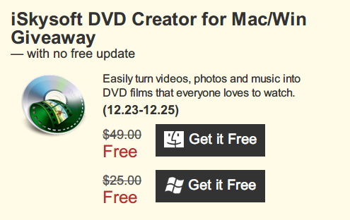 iSkysoft DVD Creator - 将图片、视频制作为 DVD 光盘[Mac、PC 双版本]丨“反”斗限免