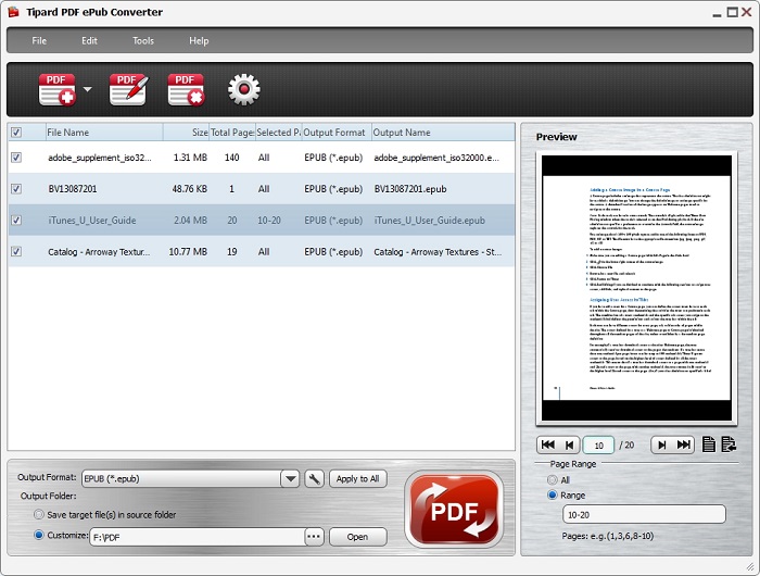 Tipard PDF ePub Converter - 将 PDF 文档转换为 ePub 文档丨反斗限免