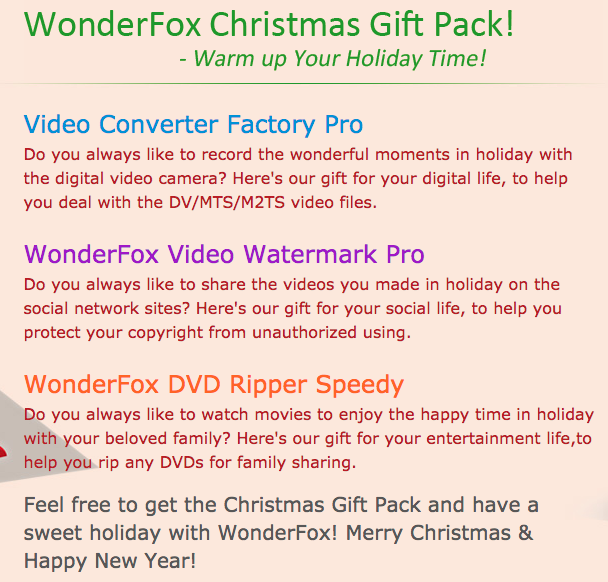 免费获取 Wonderfox 圣诞节礼包丨反斗限免