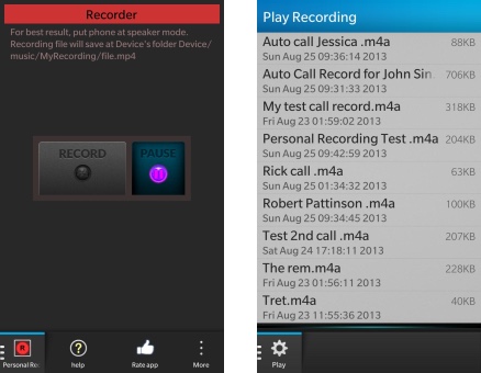 Pro Phone Recorder - 自动通话录音[Blackberry 10]丨反斗限免