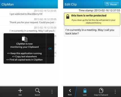 ClipMan Clipboard Manager - 粘贴板管理应用[Blackberry 10]丨反斗限免