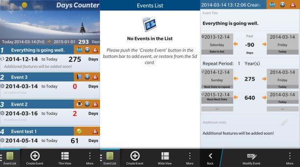 Days Counter Pro - 日期计算工具[Blackberry 10]丨反斗限免