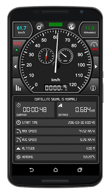 GPS Speed Pro - GPS 车速表[Android][$0.99→0]