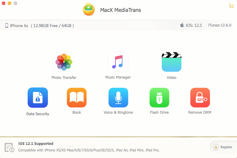 MacX MediaTrans – iOS 设备文件管理工具[macOS][$59.95→0]