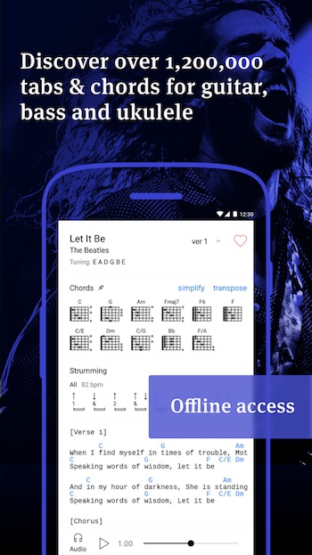 Ultimate Guitar Tabs & Chords - 吉他乐谱集[Android][$2.99→0]