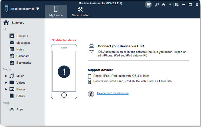 MobiKin Assistant for iOS - iOS 设备文件传输软件[Windows][$29.95→0]