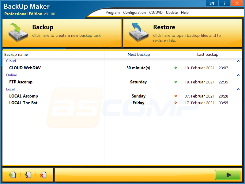 BackUp Maker Professional - 数据备份工具[Windows][$29.9→0]