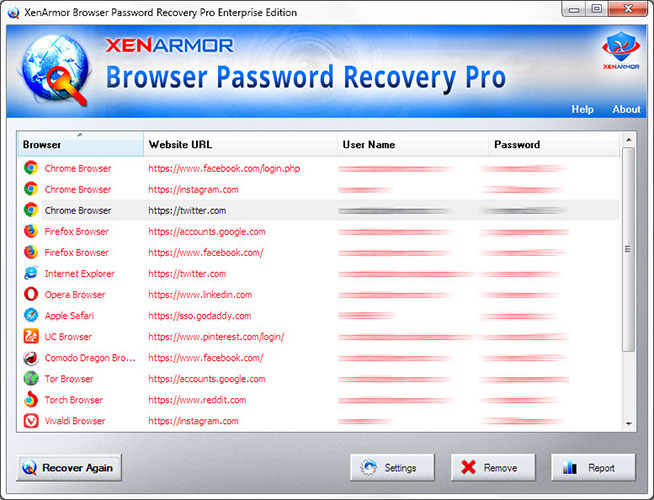 Browser Password Recovery Pro 2021 - 浏览器密码恢复工具[Windows][$9.95→0]