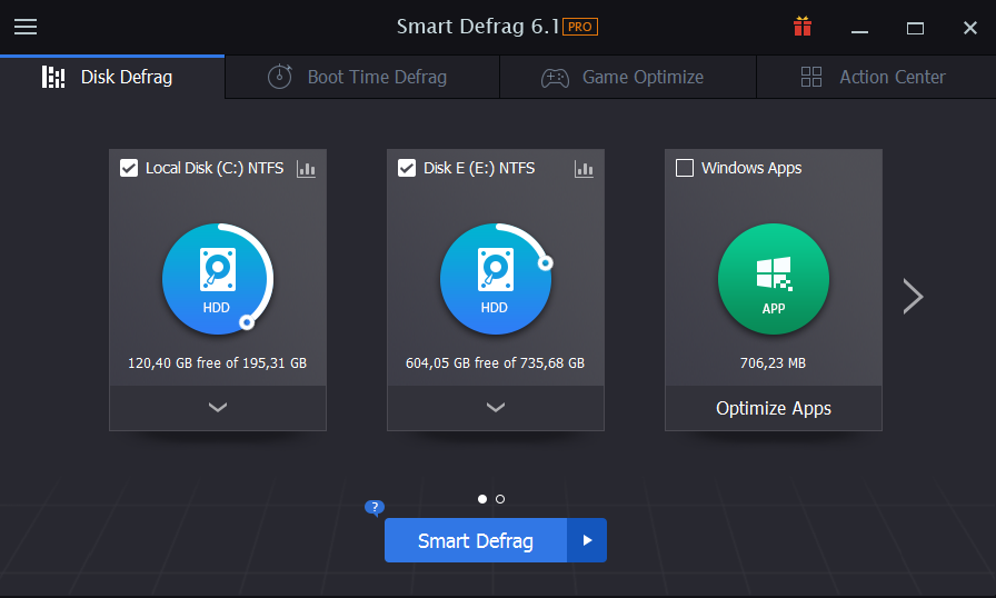 Smart Defrag Pro 6 – 磁盘碎片整理工具[Windows][$19.99→0]