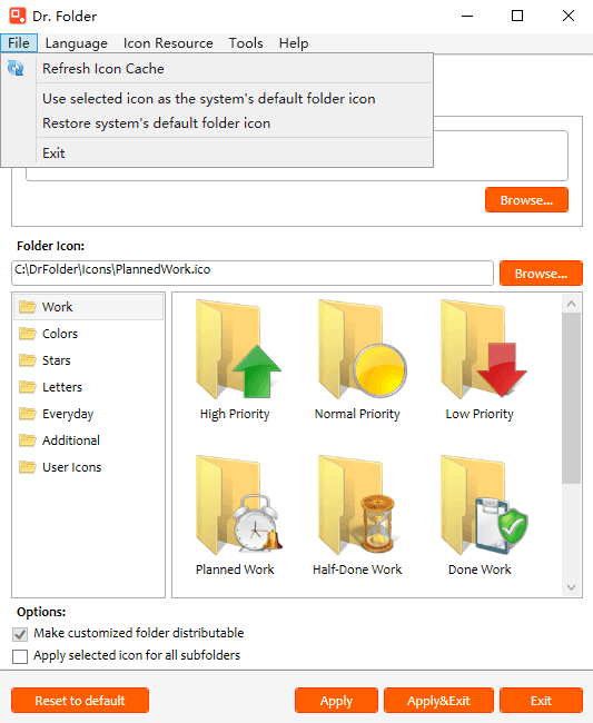Dr. Folder – 快速更改文件夹图标和色彩[Windows][$19→0]