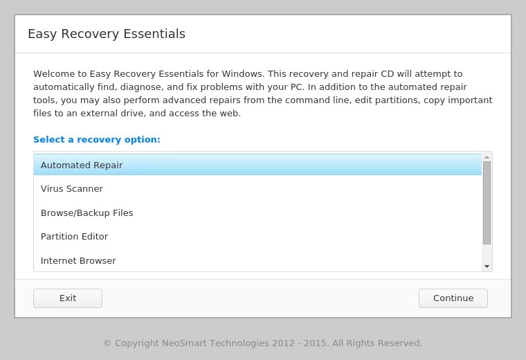 免费获取系统恢复工具 Easy Recovery Essentials Windows 11 Home 版[Windows]
