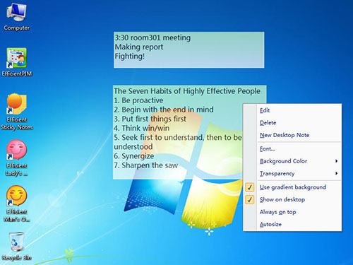 Efficient Sticky Notes Pro – 效能桌面便签工具[Windows][$15.96→0]