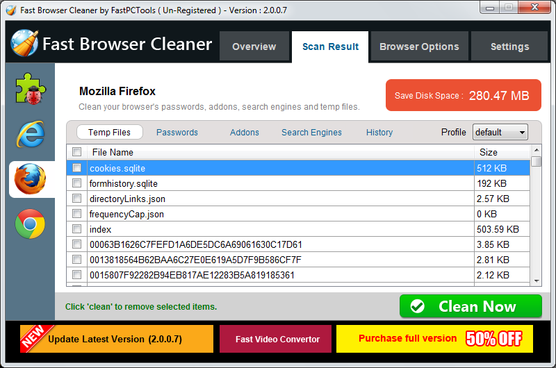 Fast Browser Cleaner – 浏览器清理工具[Windows][$19.95→0]