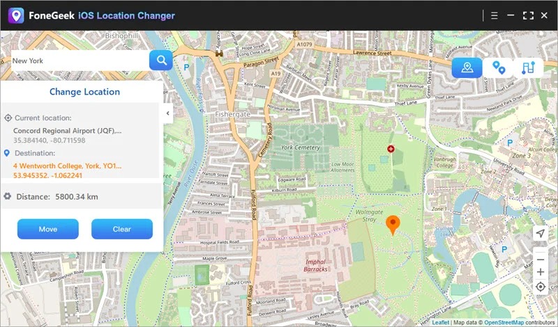 FoneGeek iOS Location Changer - iOS 设备位置信息修改工具[Windows][$49.95→0]