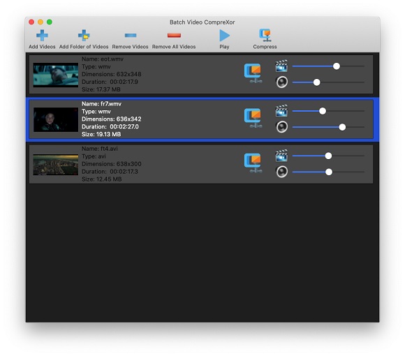 Batch Video CompreXor - 视频批量压缩工具[macOS][$19.9→0]