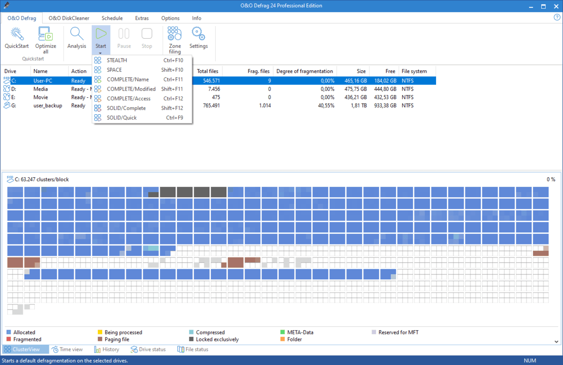 O&O Defrag 24 Pro – 磁盘碎片整理软件[Windows][$29.95→0]