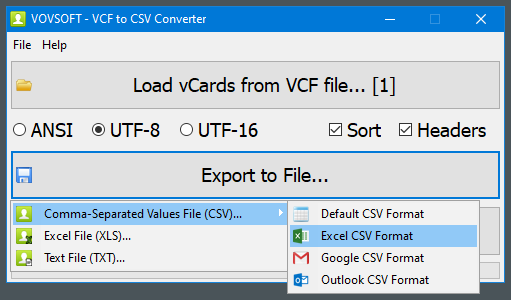 VCF to CSV Converter - 将 VCF 文件转换为 CSV 文件[Windows][$15→0]