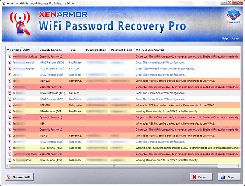 WiFi Password Recovery Pro 2021 - 一键找回 Wi-Fi 密码[Windows][$19.95→0]