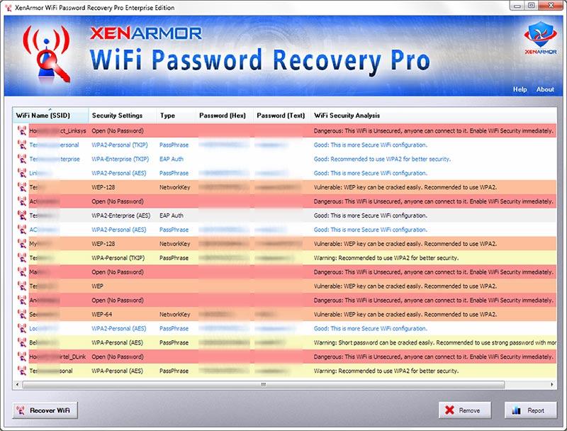 WiFi Password Recovery Pro 2021 - 一键找回 Wi-Fi 密码[Windows][$19.95→0]