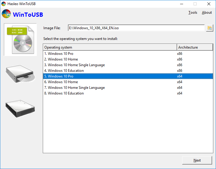 WinToUSB Professional – 制作便携式系统工具[Windows][$29.95→0]