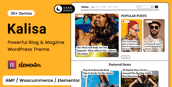 限时免费获取 WordPress 主题 Kalisa[$39→0]