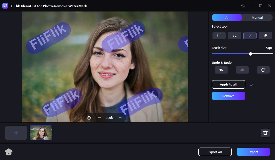 Fliflik KleanOut for Photo - 照片水印清除工具[Windows、macOS]