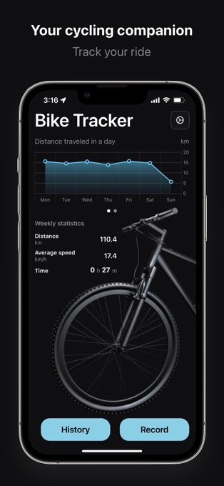 BikeTracker - 骑行 GPS 跟踪记录工具[iPhone][内购限免]