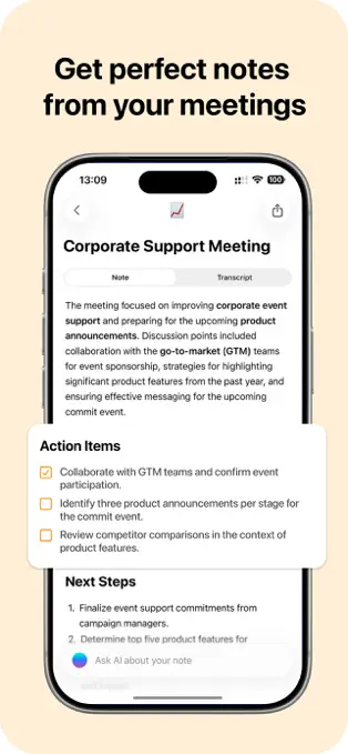 Mangonote - AI 会议记录工具[iPhone][内购限免]-反斗限免