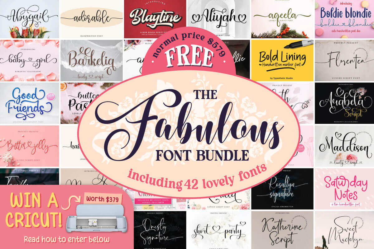 免费获取字体包 The Fabulous Font Bundle[Windows、macOS][$579→0]