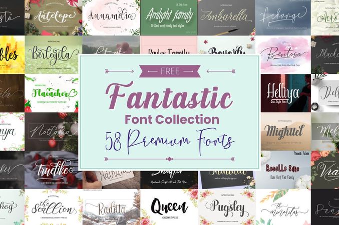 免费获取字体包 Fantastic Font Collection[Windows、macOS][$541→0]