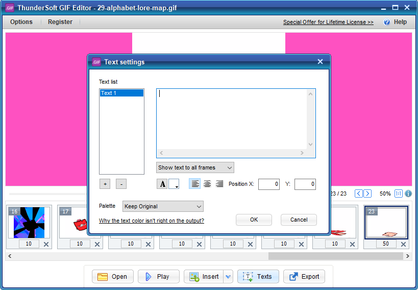 ThunderSoft GIF Editor - GIF 动画图片编辑工具[Windows][$19.95→0]