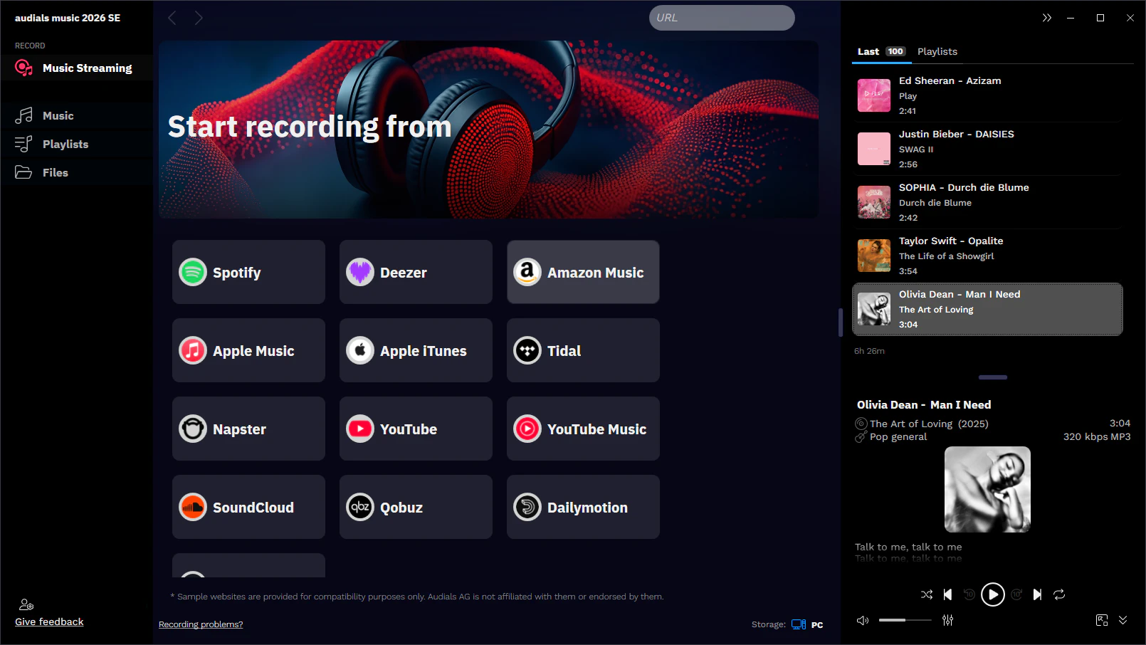 Audials Music 2026 SE - 音乐文件管理工具[Windows][$19.9→0]-反斗限免