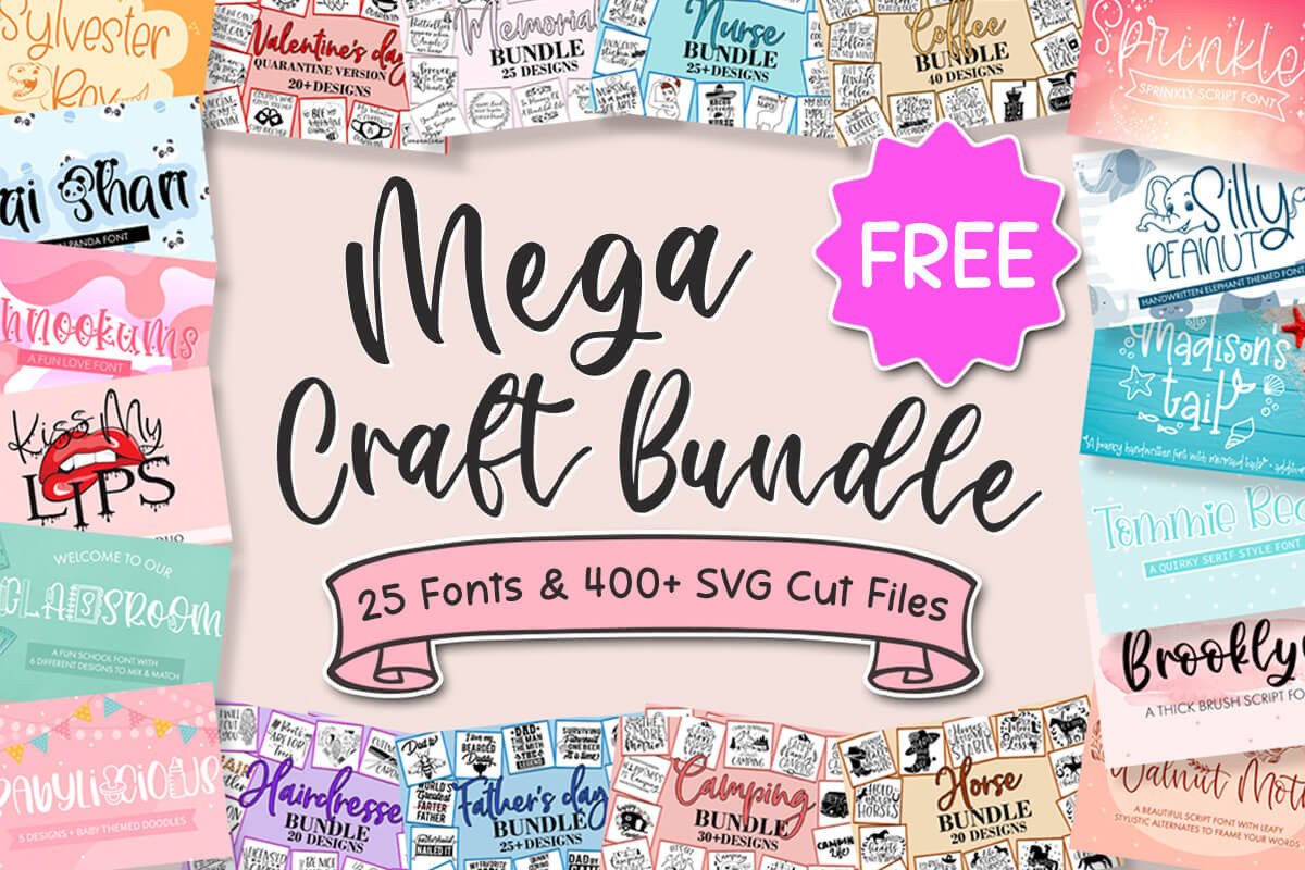 限时免费获取字体包 Mega Craft Bundle[Windows、macOS][$256→0]