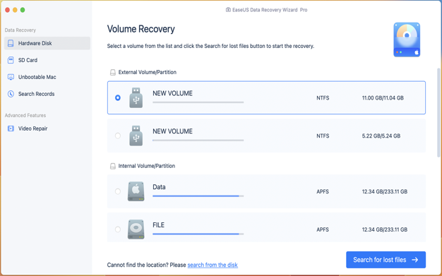 EaseUS Data Recovery For Mac – 数据恢复软件[macOS][$69.95→0]