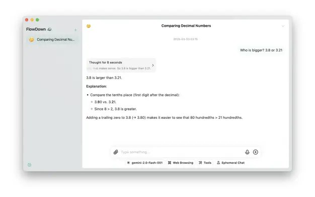 FlowDown - AI 服务客户端[macOS、iOS][美区 $19.99→0]-反斗限免