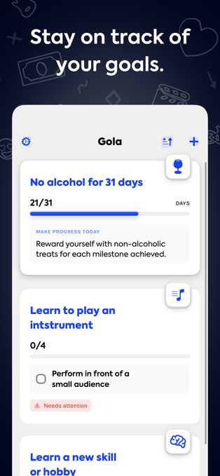 Gola - 跟踪你更大的目标[iOS、Apple Watch][美区内购限免]