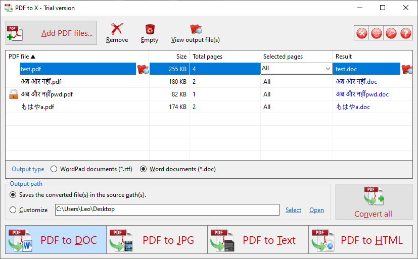 PDF to X – PDF 文档转换软件[Windows][$29.99→0]
