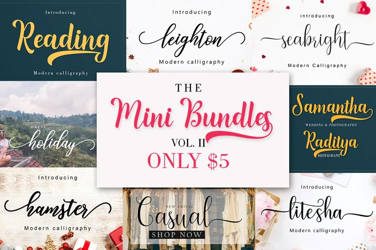 限时免费获取字体包 THE MINI BUNDLES VOL. II[Windows、macOS][$10→0]