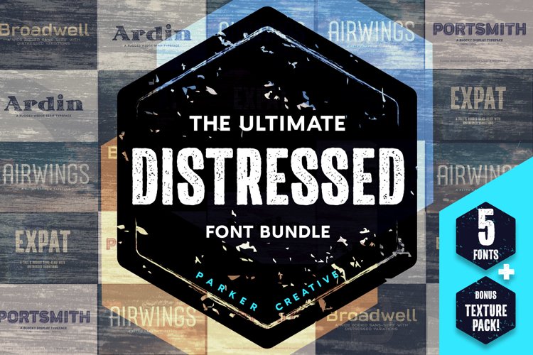 限时免费获取字体包 Ultimate Distressed Font Collection[Windows、macOS][$45→0]