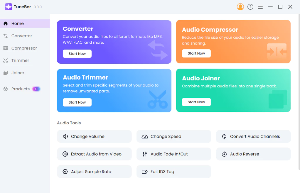 TuneBer Audio Converter - 音频转换工具[1年授权][Windows][$35.99→0]-反斗限免