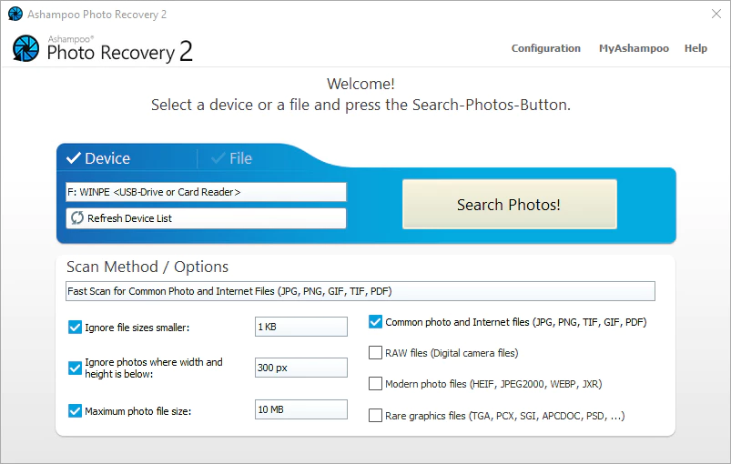 Ashampoo Photo Reсovery 2 - 照片恢复工具[Windows][$39.99→0]