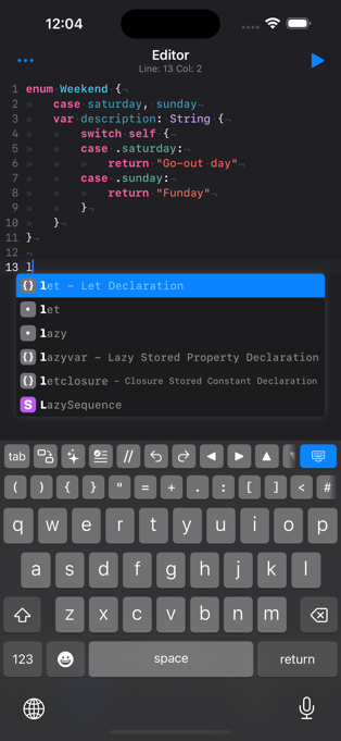 Swifty Compiler - Swift 代码运行工具[iOS][￥68→0]