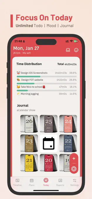 Focus on Today² - 每日时间管理工具[iOS][内购限免]