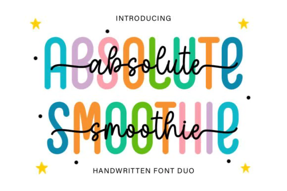 限时免费获取字体 Absolute Smoothie Duo[Windows、macOS][$15→0]