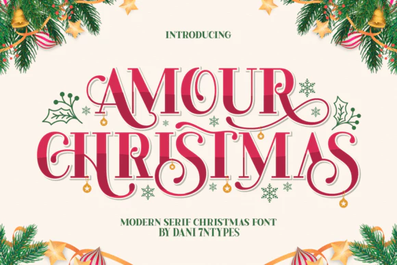 限时免费获取字体 Amour Christmas Font[Windows、macOS]