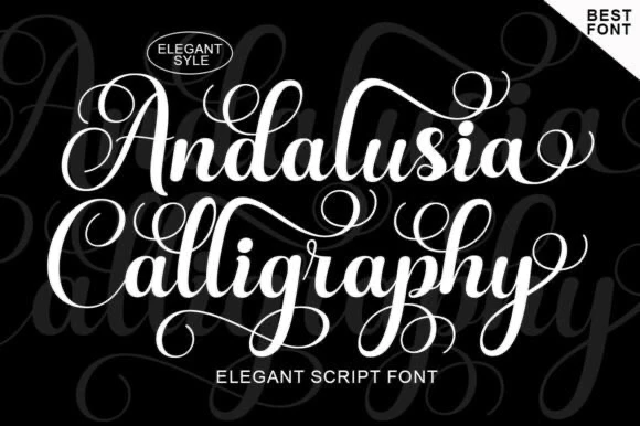 限时免费获取字体 Andalusia Calligraphy Font[Windows、macOS]